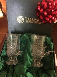 Galway Irish coffee crystal glasses