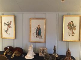 Sconces Oriental wall art 