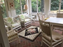 Sun porch, rattan, bamboo indoor furniture