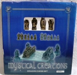 Mystical creations dragon chess set