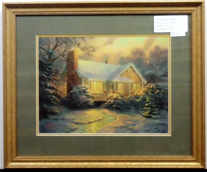 Christmas Cottage Giclee by Thomas Kinkade