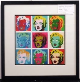 Marilyn Monroe collage by Andy Warhol