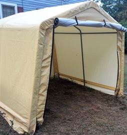 One of Two Large Covered  Soft Sheds/Tents