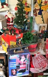 Boxed Holiday Inflatables, Christmas Related Signs, Decor, More