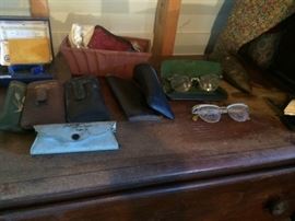 Vintage eyeglasses & cases