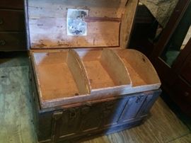 Interior of Antique Trunk