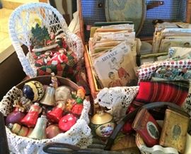 Vintage Christmas Ornaments, Vintage Sewing Patterns, Vintage Prince Albert Cans, More