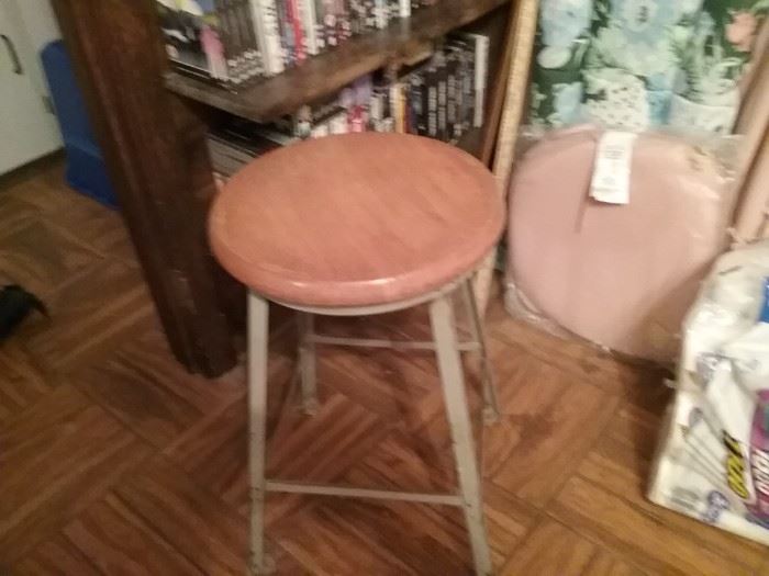 Old metal stools