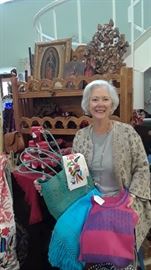 Susan Johnson has just returned from Oaxaca with a new array of otomi and hand woven linens, totes and dresses. She also will feature hand crafted prickly pear and fig jams and jellies with surprise seasonings.