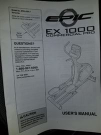 Elliptical, Epic EX1000 Commercial Pro