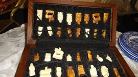 Vintage Chess Pieces 