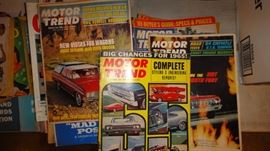 ·        Vintage “Motor Trend” magazines – 1964, 1969 & more
·        Vintage “Car Life” magazines – 1967, 1968, 1969, 1970
·        Vintage “Road & Track” magazines