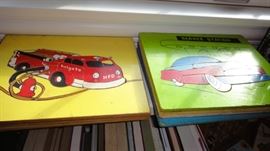 Vintage Wood Puzzles , Vintage Childrens toys 
