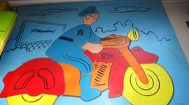 Vintage Wood Puzzles , Vintage Childrens toys 