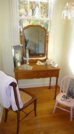 Vanity, Chair, Vintage Children's Shoes 
