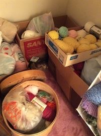 Yarn and other crafting supplies