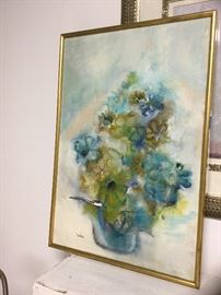 Blue Floral painting...Dorer