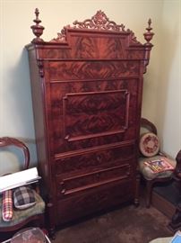 1815 Empire Art Deco Secretary desk.