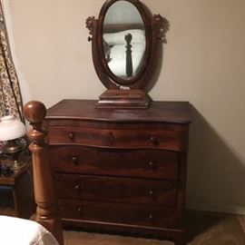 Art Deco Dresser and Dresser Mirror.