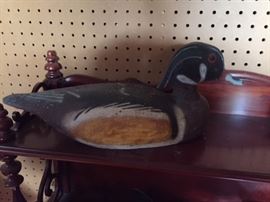 Wooden Duck Decoy.