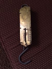 Brass Hanging Scale.