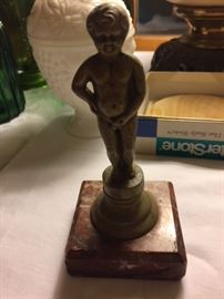 Risqué Little Boy Statue.