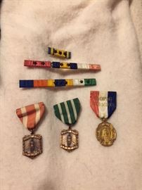 ROTC Award Bars and Citations.