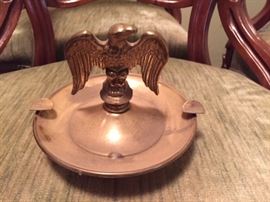 Brass Eagle Ashtray.
