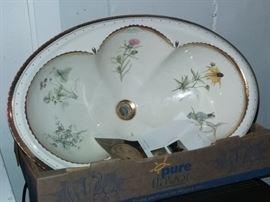 "Prairie Flowers of the MidWest" painted porcelain Sink