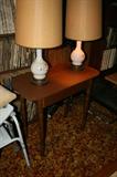 Mid Century Modern End Tables & Lights