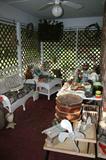 Garden Decor - Wicker Furniture, Wooden Chicken Coop Cage, Statues