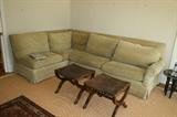 Custom made sofa. Fabric by Kravet. Down filled.