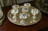 Sterling weighted HGS Co. Dessert cups. Set of 6.