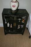 Asian Black Lacquer Chest