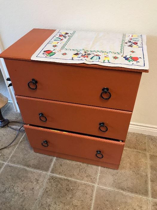 Three drawer antique dresser $50