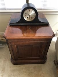 Side table $65 and mantle clock $45