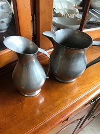 Pewter pitchers $10 ea