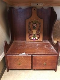 cute wooden recipe box $20