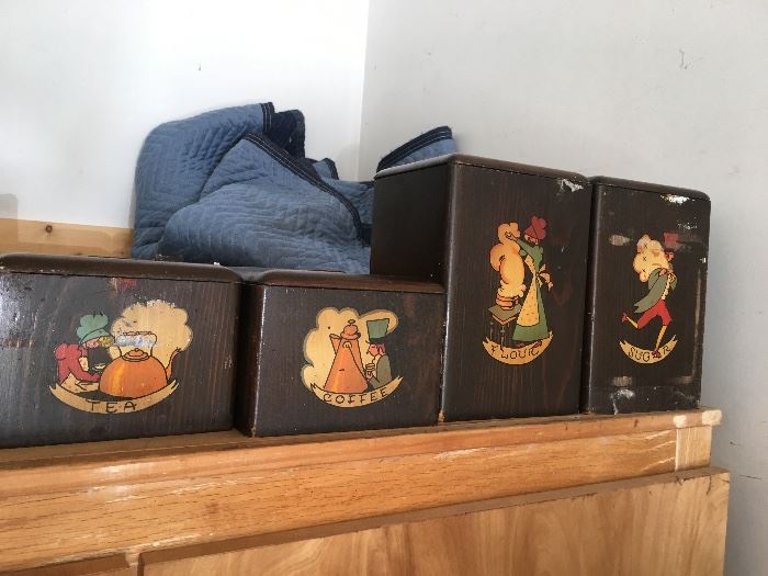 Set of old MCM Canisters - must see in person