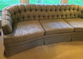 Elegant brocade sofa (7.5 ft. long)