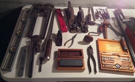 Vintage hand tools (pipe wrenches, wood planes, levels & more)