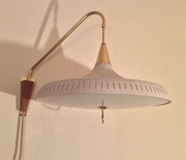 Mid-century pendant light (plugs in - not hard wired)