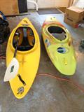 Kayaks, front view