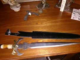 Interesting  knife (sharp) with sheath