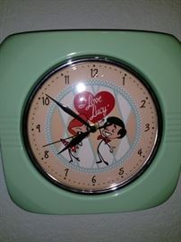 Mint green 50's clock