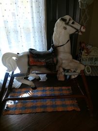 Springed rocking horse