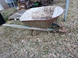 Vintage wheelbarrow...GREAT for decor