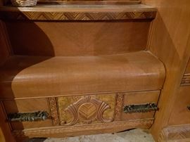 Needs a little polish; but look at the wood inlay!