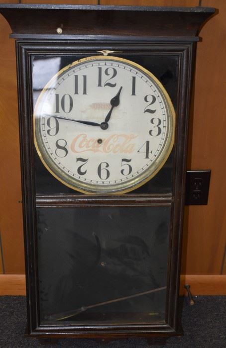Old Store Coca-Cola Clock (Works)