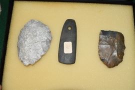 Rare NC Scrapers, & Gorget All Authentic Artifacts.